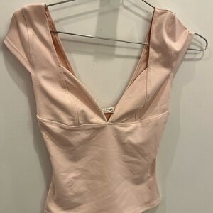 Free People Pink Bodysuit